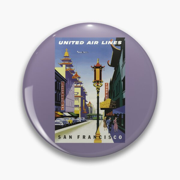 Item preview, Vintage Chinatown Street Scene, San Francisco Poster designed and sold by xposedbydesign.