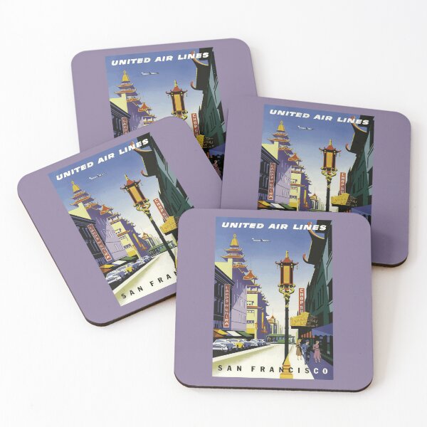 Item preview, Vintage Chinatown Street Scene, San Francisco Poster designed and sold by xposedbydesign.