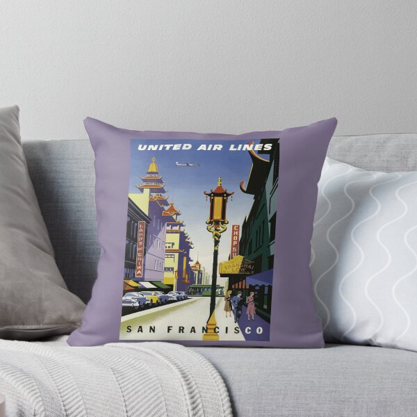 Item preview, Vintage Chinatown Street Scene, San Francisco Poster designed and sold by xposedbydesign.