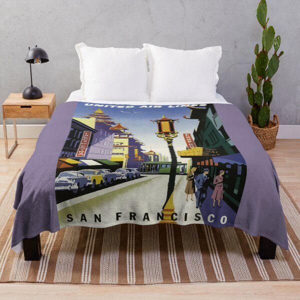 Item preview, Vintage Chinatown Street Scene, San Francisco Poster designed and sold by xposedbydesign.
