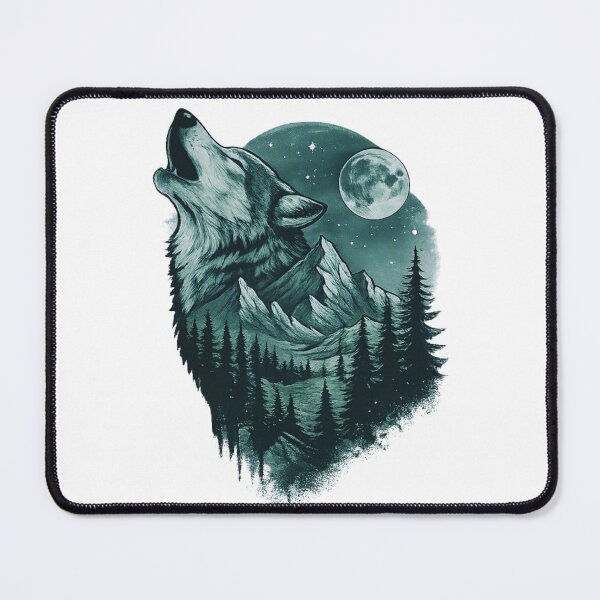 Item preview, Wolf Peak – Nature’s Echo Double Exposure designed and sold by GabeMountainArt.