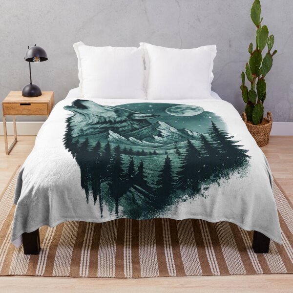 Item preview, Wolf Peak – Nature’s Echo Double Exposure designed and sold by GabeMountainArt.