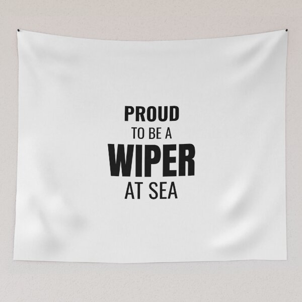 Item preview, Proud to be a Wiper at Sea (Black) designed and sold by ShipCrewNation.
