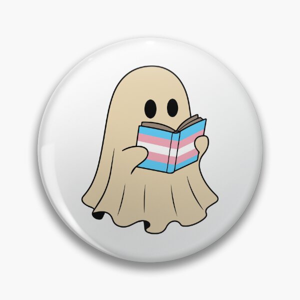 Item preview, Transgender Halloween Ghost Reading Book designed and sold by Cannaxes Studio.