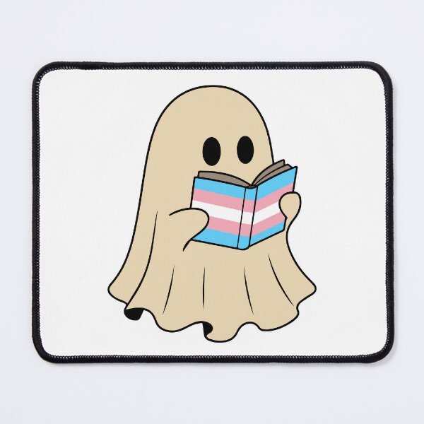 Item preview, Transgender Halloween Ghost Reading Book designed and sold by Cannaxes Studio.