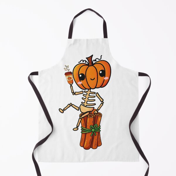 Item preview, Kawaii Pumpkin Head Skeleton Drinking Pumpkin Spice Latte PSL Fall Fun designed and sold by SunandShade.