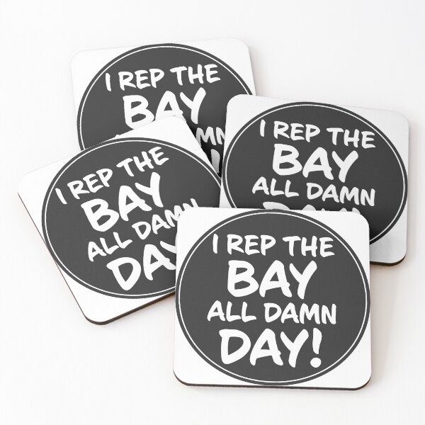 Item preview, Show your Bay Area pride all day, every day with this bold “I REP THE BAY ALL DAMN DAY!” design.  designed and sold by PIXEL POP DESIGNS - Beyond the Norm!.