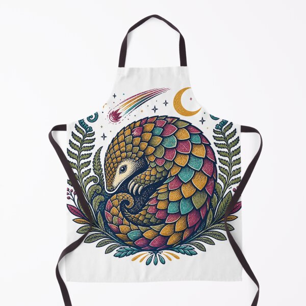 Item preview, Woodcut Pangolin Fern Comet designed and sold by aihrgdesign.
