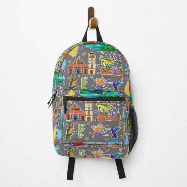 Item preview, Cute St Lucia Caribbean Paradise Icons & Parrot Sticker Pack designed and sold by mashmosh.