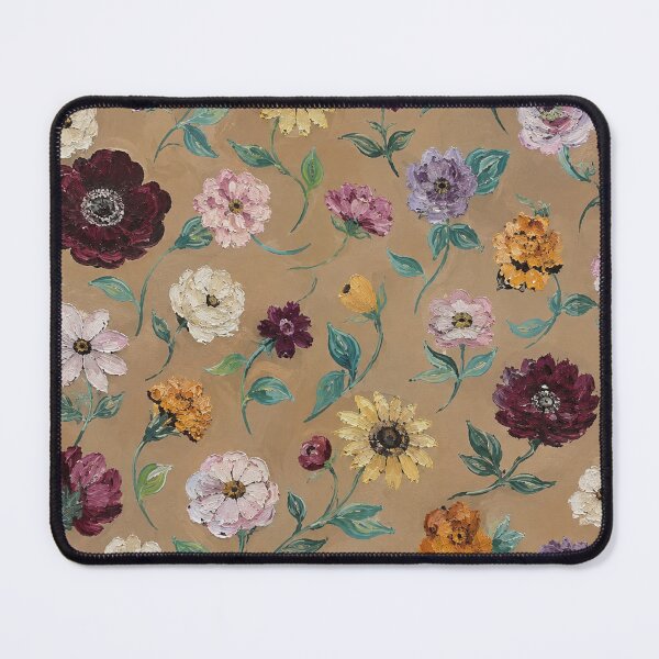 Item preview, Moody Vintage Wildflower Pattern – Burgundy, Pink & Golden Botanical Floral designed and sold by simplybycortney.