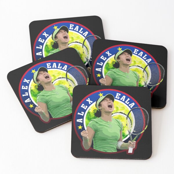 Item preview, Alex Eala Tennis Portrait Artwork with Racket and Celebration Design designed and sold by Zigmak.