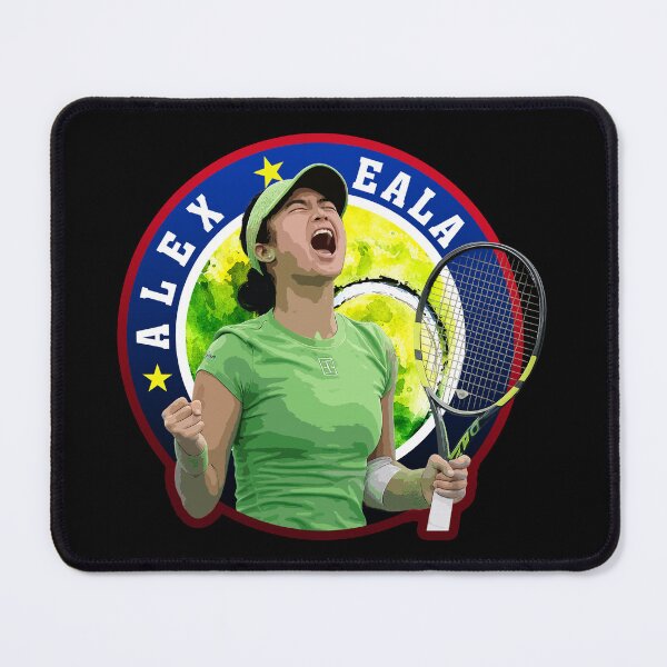 Item preview, Alex Eala Tennis Portrait Artwork with Racket and Celebration Design designed and sold by Zigmak.