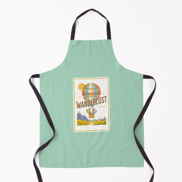 Item preview, Wanderlust Hot Air Balloon Vintage Travel Poster designed and sold by hattie's.