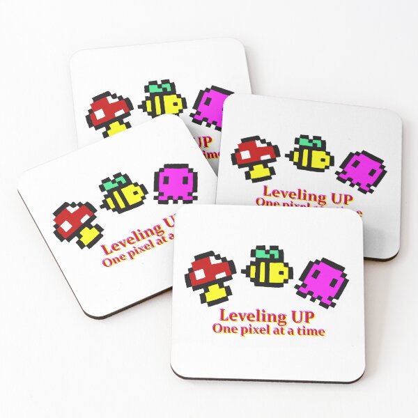 Item preview, Leveling Up - Retro Pixel Art Gaming Design designed and sold by Alimehab | Graphic tees | Design & Art.