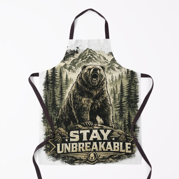 Item preview, Stay Wild Grizzly Bear Design designed and sold by CodePaws Creations.