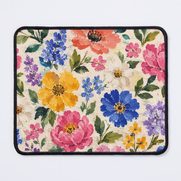 Item preview, Colorful Wildflower Garden – Bright Hand Painted Floral Pattern designed and sold by simplybycortney.