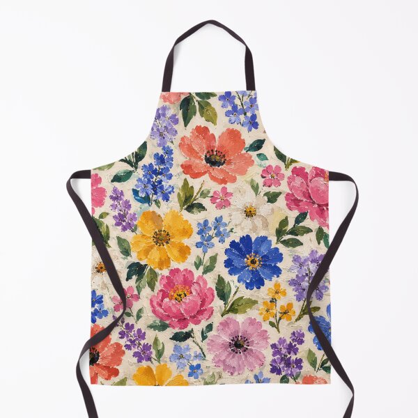 Item preview, Colorful Wildflower Garden – Bright Hand Painted Floral Pattern designed and sold by simplybycortney.