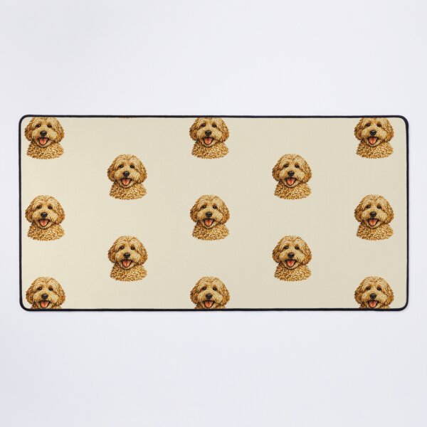Item preview, Cute Goldendoodle Mosaic Dog Art Coffee Tones Pup designed and sold by CreativeArtistL.
