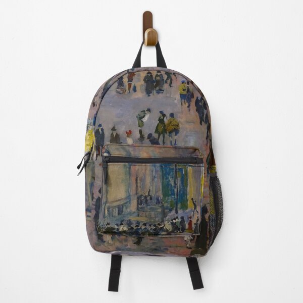 Item preview, Rush hour in the 'Südbahnhof' railroad train station, Vienna landscape painting by Richard Bloos designed and sold by Jéanpaul Ferro.