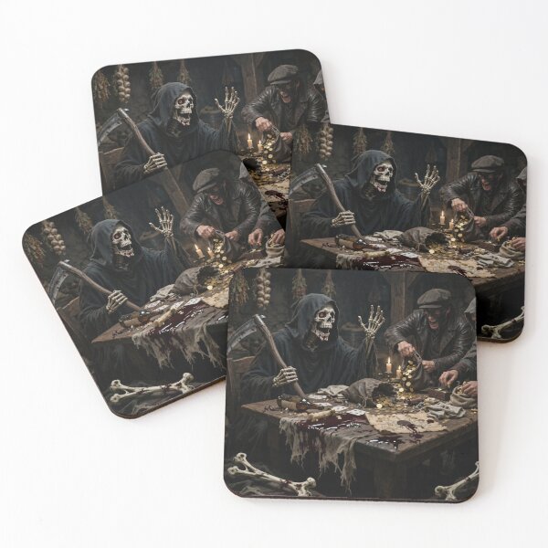 Item preview, The Reaper’s Gamble - Dark Fantasy Poker Game Art designed and sold by Nela-&-Lena.
