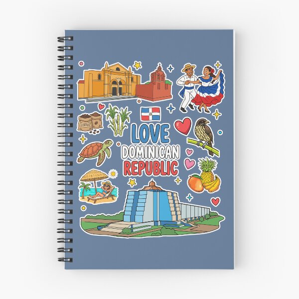 Item preview, Dominican Republic Culture and Landmarks Sticker Pattern designed and sold by mashmosh.