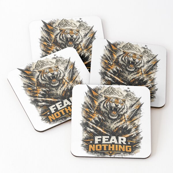 Item preview, Fear Nothing Roaring Tiger Design designed and sold by CodePaws Creations.