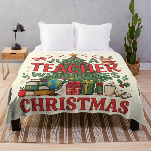Item preview, JUST A TEACHER WHO LOVES CHRISTMAS designed and sold by 123ks.