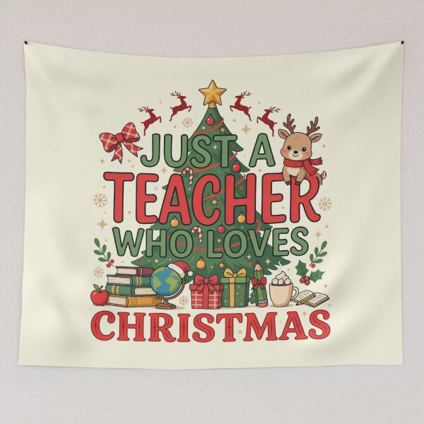 Item preview, JUST A TEACHER WHO LOVES CHRISTMAS designed and sold by 123ks.