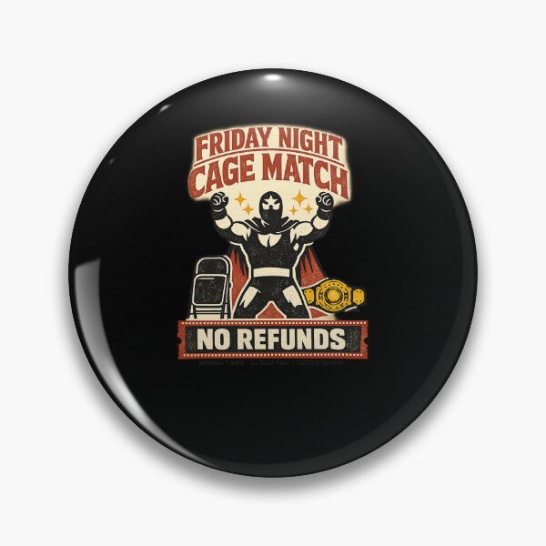 Item preview, Vintage Wrestling Poster No Refunds Masked Luchador Retro Shirt designed and sold by SoulFlex.