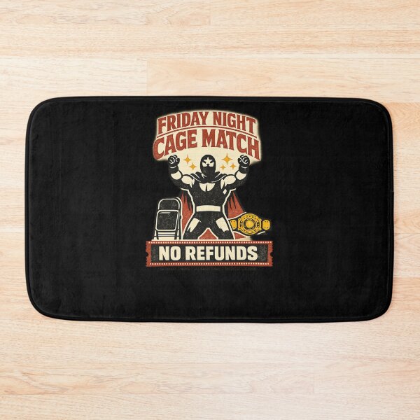 Item preview, Vintage Wrestling Poster No Refunds Masked Luchador Retro Shirt designed and sold by SoulFlex.