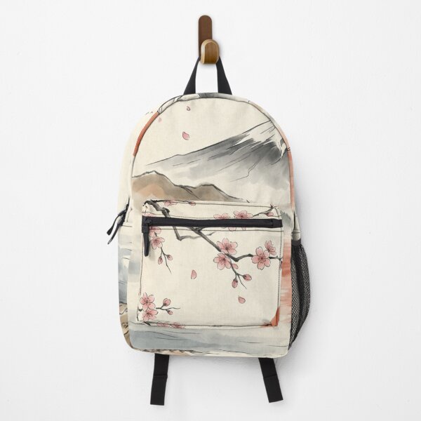 Item preview, Mount Fuji Japanese Cherry Blossom Pagoda Red Sun Boat Graphic designed and sold by PACS0011.