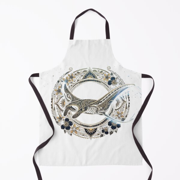 Item preview, Elegant Manta Ray in a Gold Floral Frame designed and sold by Hawaii26.