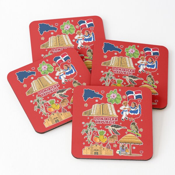 Item preview, Orgullo Dominicano Culture and Tropical Island Life Doodle designed and sold by mashmosh.