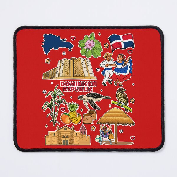 Item preview, Orgullo Dominicano Culture and Tropical Island Life Doodle designed and sold by mashmosh.