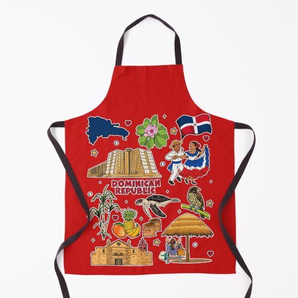 Item preview, Orgullo Dominicano Culture and Tropical Island Life Doodle designed and sold by mashmosh.