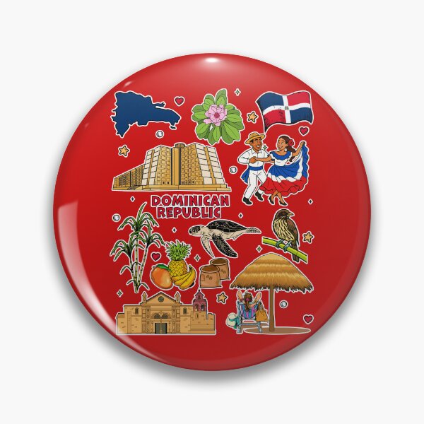 Item preview, Orgullo Dominicano Culture and Tropical Island Life Doodle designed and sold by mashmosh.