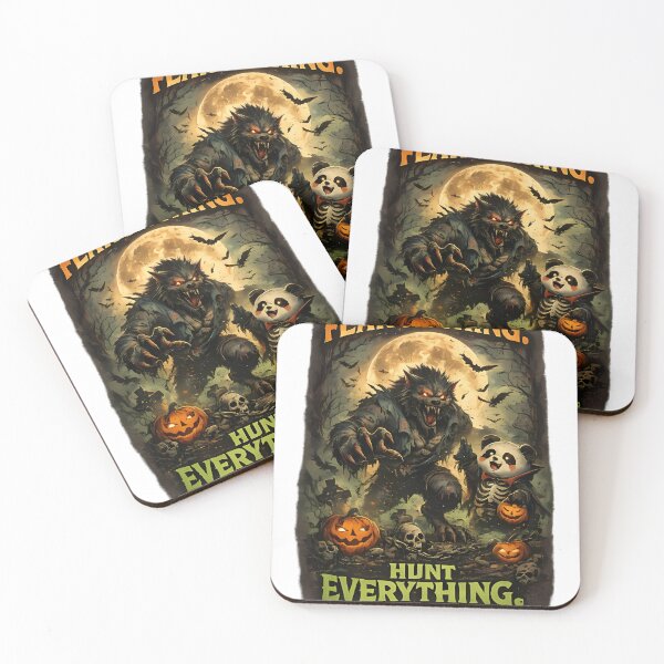 Item preview, Fear Nothing. Hunt Everything.  Savage Werewolf Halloween Vintage Horror Design designed and sold by HoMya.