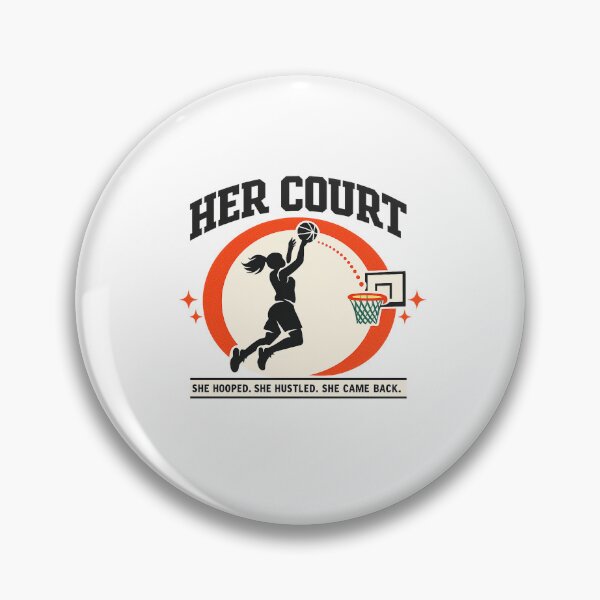 Item preview, Her Court Women's Basketball Gift Girl Hoops Player Mom Sticker designed and sold by SoulFlex.