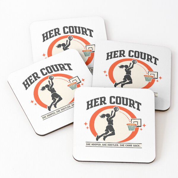 Item preview, Her Court Women's Basketball Gift Girl Hoops Player Mom Sticker designed and sold by SoulFlex.