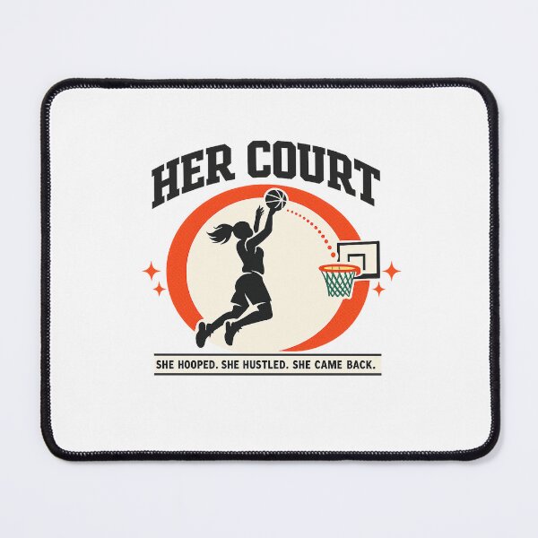 Item preview, Her Court Women's Basketball Gift Girl Hoops Player Mom Sticker designed and sold by SoulFlex.