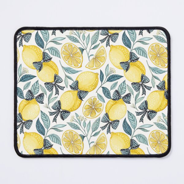 Item preview, Coquette Lemon Bow Botanical Pattern designed and sold by Storybook Botanica.