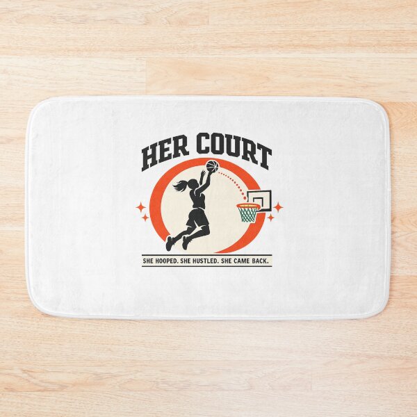 Item preview, Her Court Women's Basketball Gift Girl Hoops Player Mom Sticker designed and sold by SoulFlex.