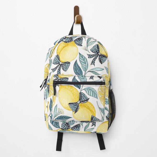 Item preview, Coquette Lemon Bow Botanical Pattern designed and sold by Storybook Botanica.