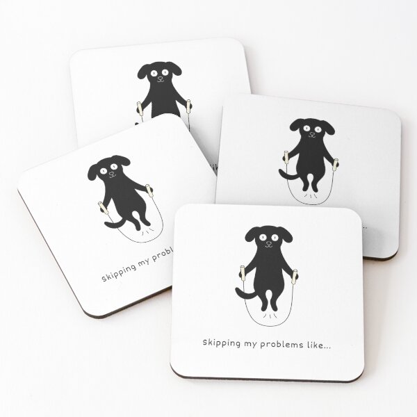 Item preview, Skipping My Problems Like – Funny Jump Rope Dog designed and sold by Mavriboy.