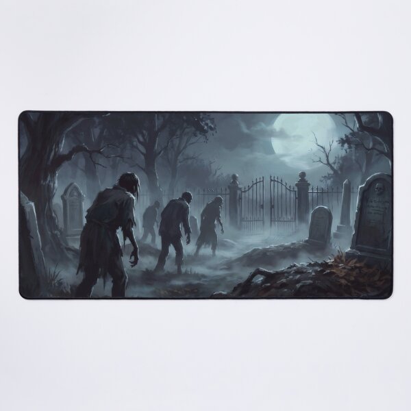 Item preview, Zombies Rising from the Graveyard Mist designed and sold by RedPeaStudio.