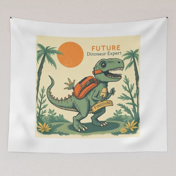 Item preview, Future Dinosaur Expert Vintage Kids Design designed and sold by swara-2016.