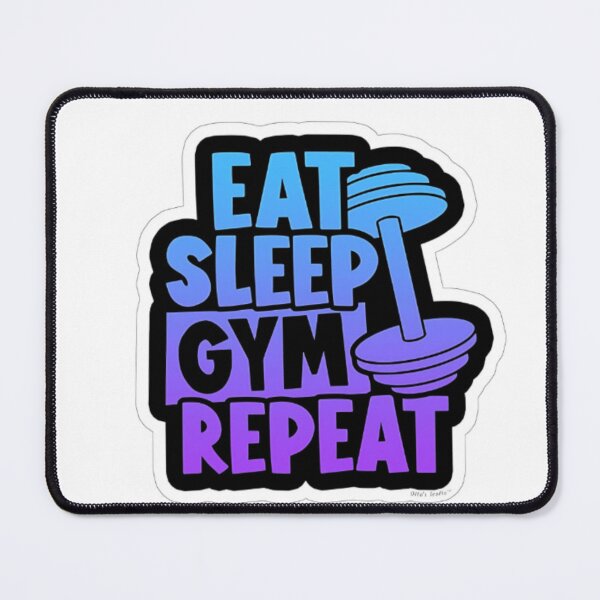 Item preview, Eat Sleep Gym Repeat – Fitness Lifestyle designed and sold by Kushwaha18.
