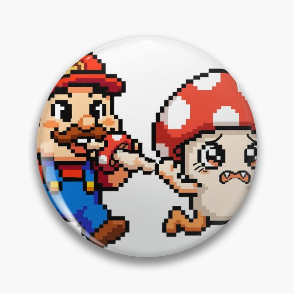 Item preview, Retro Plumber and Naughty Mushroom designed and sold by teamzeta.