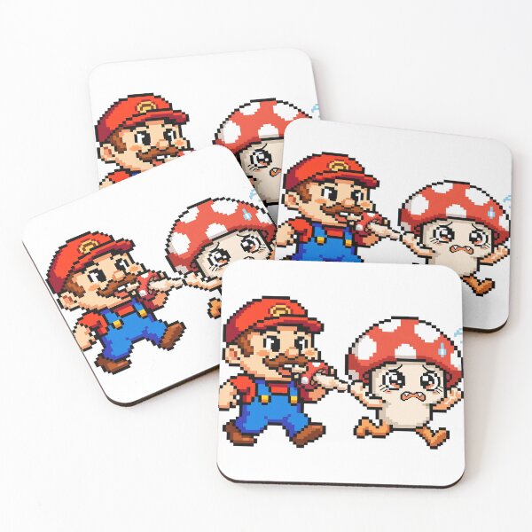 Item preview, Retro Plumber and Naughty Mushroom designed and sold by teamzeta.