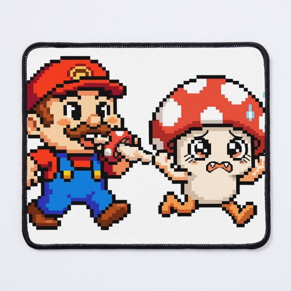 Item preview, Retro Plumber and Naughty Mushroom designed and sold by teamzeta.